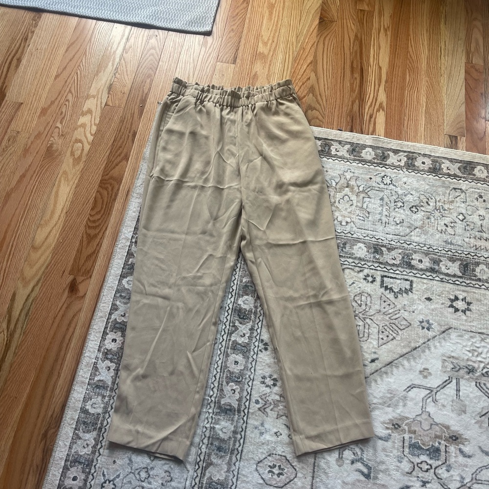 High Waisted Paper Bag Pants